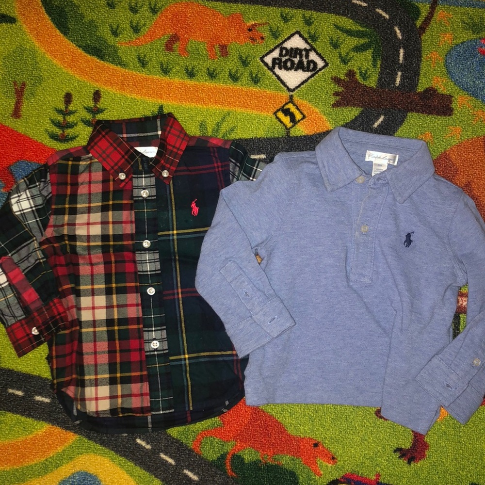 2 Ralph Lauren 12mo long sleeve